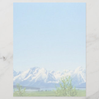 Papier En-tête de printemps des Tetons