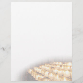 Papier En-tête des bougies