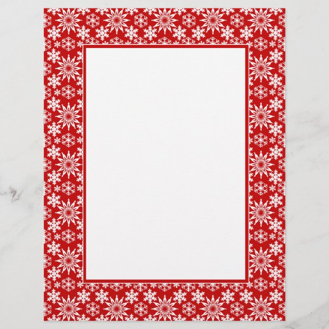 Papier En-tête des fêtes d'hiver (Devant)