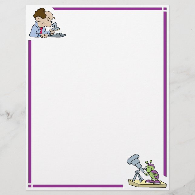 Papier En-tête des scientifiques amusants (Devant)