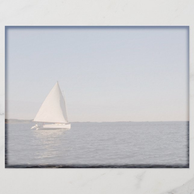 Papier En-tête du bateau à voile (Devant)