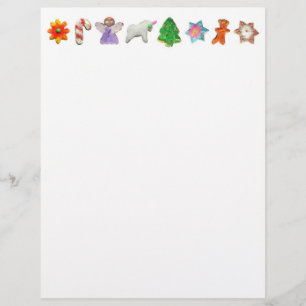 Papier En-tête du biscuit de Noël