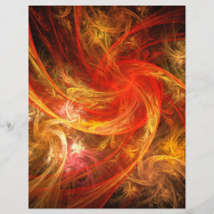 Papier En-tête Firestorm Nova Abstrait Art