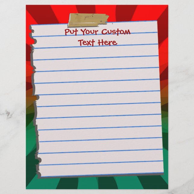 Papier en-tête Noël mignon (Devant)