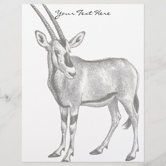 Papier En-tête Oryx vintage (Devant)