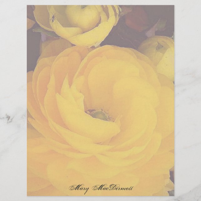 Papier en-tête rose jaune (Devant)