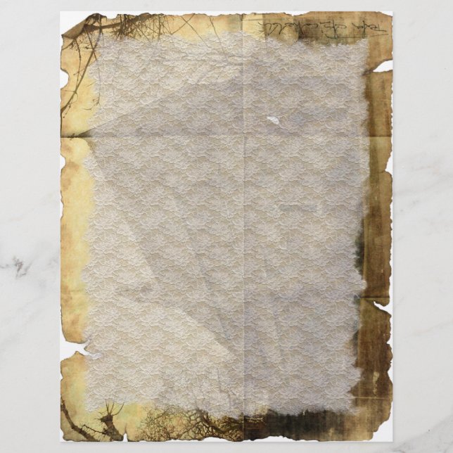 Papier En-tête Vintage Old House (Devant)