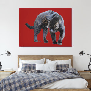 Papier en toile rouge Jaguar Diablo
