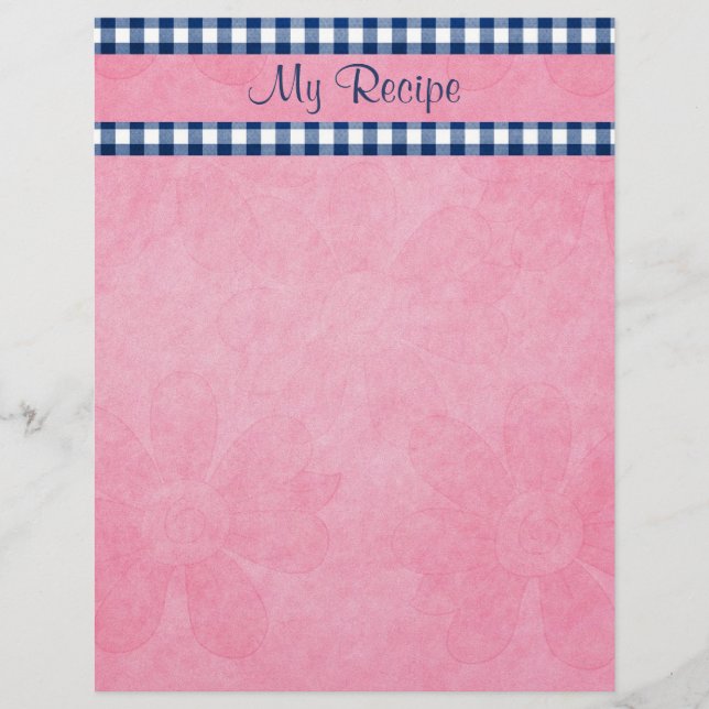 Papier En vichy bleu (Devant)