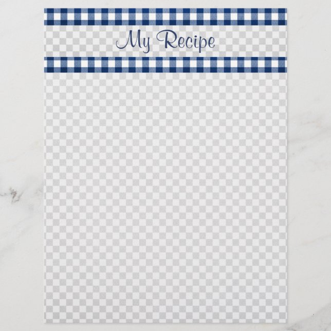 Papier En vichy bleu (Devant)