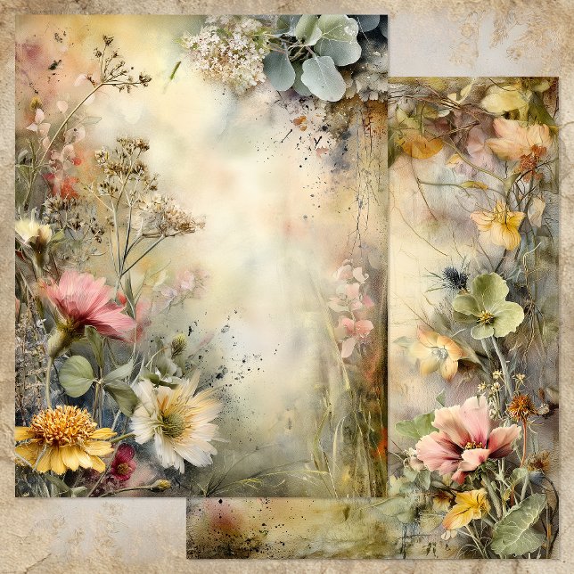 PAPIER ENCHANTED GARDEN JOURNAL SCRAPBOOK PAPER (ENCHANTED GARDEN JOURNAL SCRAPBOOK PAPER)