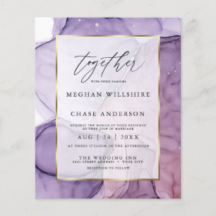 Papier Encre Abstraite Mariage abordable Lavender Rose