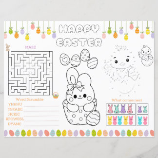 Papier Enfants Activités de Pâques Set de table