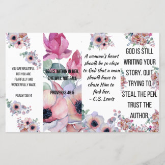 Papier Ensemble de 4 Signets chrétiens