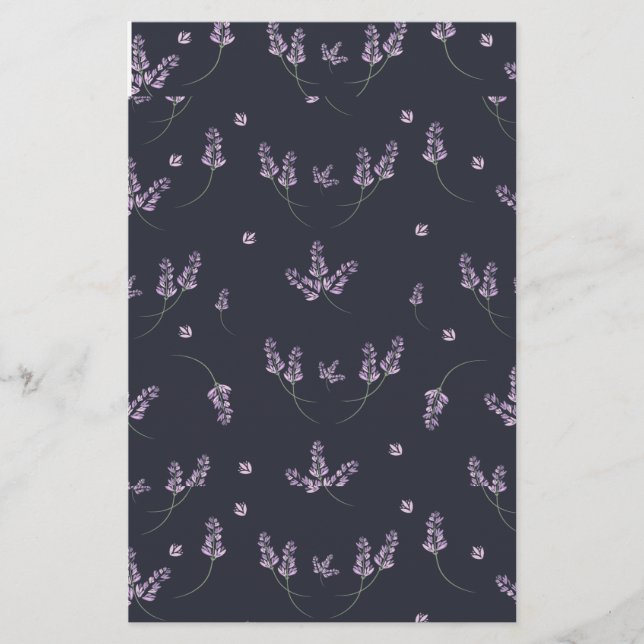 Papier Enveloppe savonneuse Lavender Sprigs (Devant)