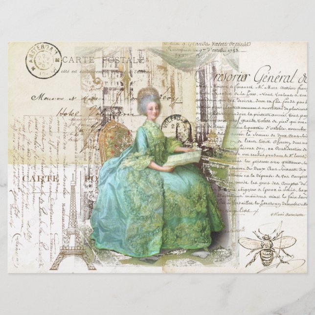 Papier Ephémère royale du XVIIIe siècle (Devant)