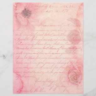 Papier Ephémère Shabby Rose Floral