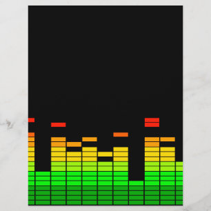 Papier Equalizer Vibes from the Beat of DJ Music decor