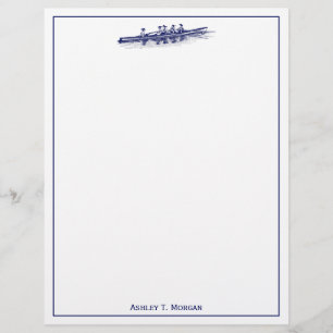 Papier Équipe des femmes de raideurs d'aviron Sports naut