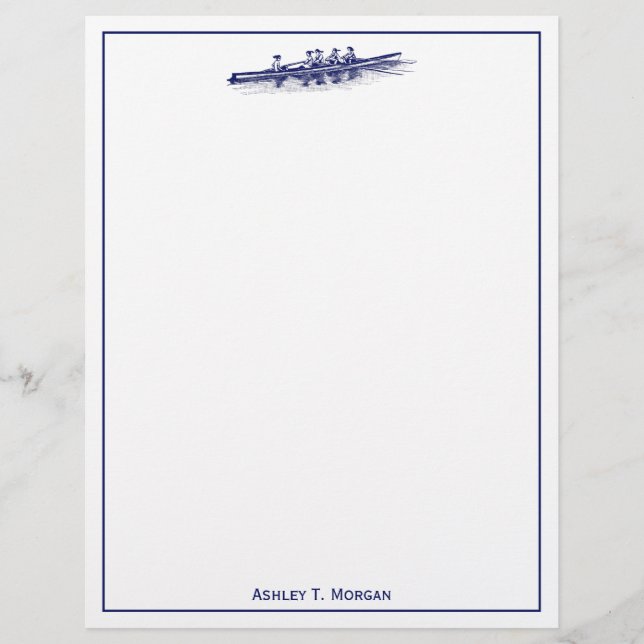 Papier Équipe des femmes de raideurs d'aviron Sports naut (Devant)