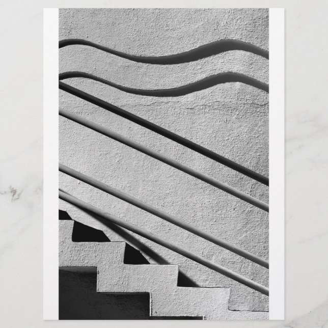 Papier Escaliers Abstraits (Devant)