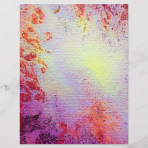 Papier ESPACES D'OR ABSTRAITS, mou jaune rose rose violet