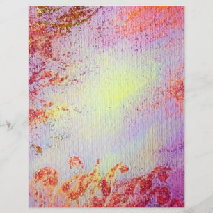 Papier ESPACES D'OR ABSTRAITS, mou jaune rose rose violet