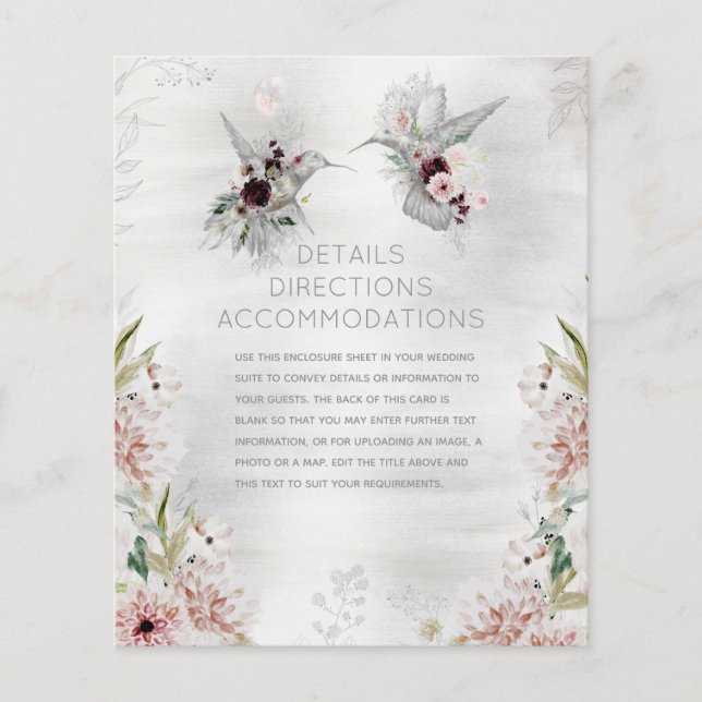 Papier Ethereal Love Détails Mariage Hébergements (Devant)