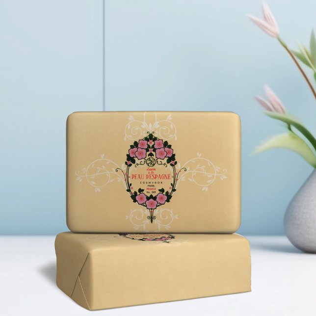 Papier Étiquette vintage français de savon (Créateur téléchargé)