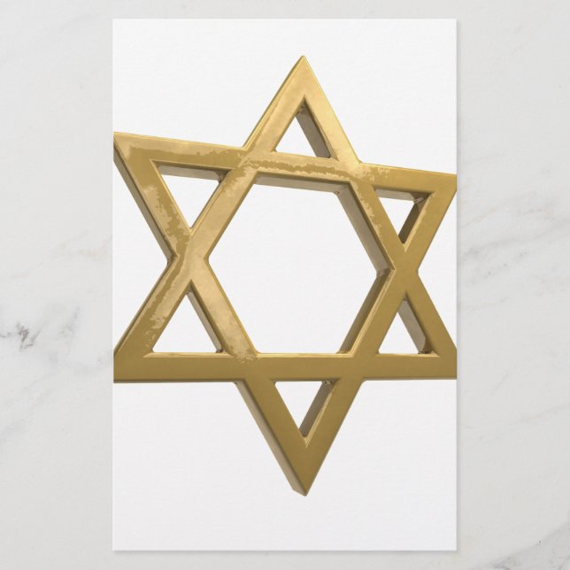Papier étoile d'or de david (Devant)