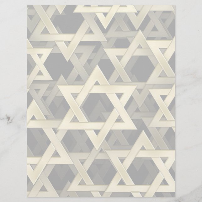 Papier Étoile D'Or De David (Devant)