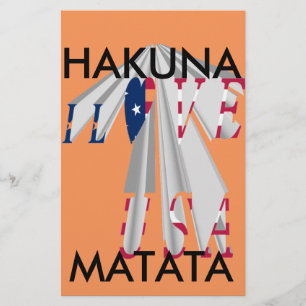 Papier Étoile : Graphic I Love USA Design