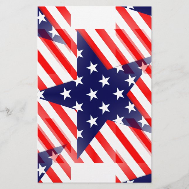 Papier étoile usa (Devant)