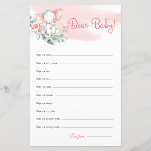 Papier Eucalyptus Eucalyptus, fille mignonne Chers voeux 