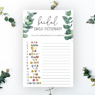 Papier Eucalyptus - jeu de pictionary emoji pour enterrem