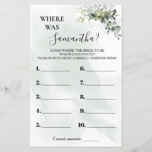 Papier Eucalyptus Où était Elle douche jeu bilingue