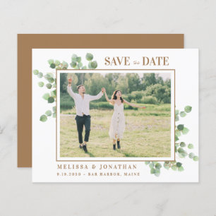 Papier Eucalyptus Verdure Photo Mariage Enregistrer La Da