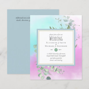 Papier Eucalyptus vert DUSTYBLUE ROSE BUDGET Mariage