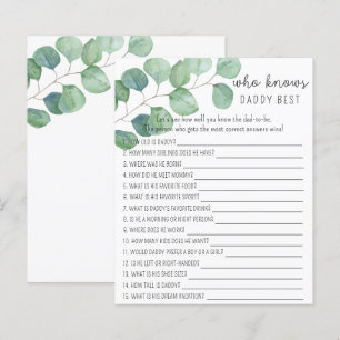 Papier Eucalyptus vert - Qui connaît le mieux DADDY