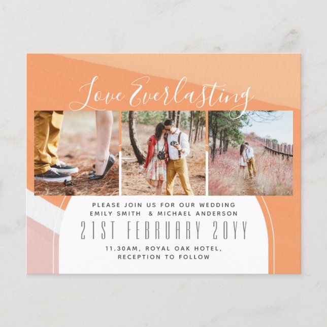 Papier Everduring Love PHOTO COLLAGE Mariage Événement In (Devant)