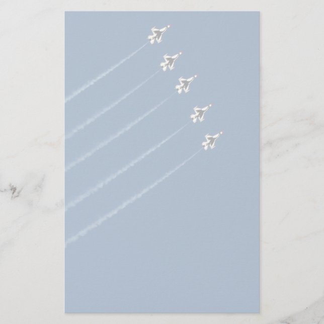 Papier F-16 Thunderbirds Cinq Formation (Devant)