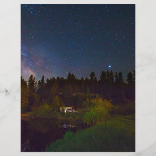 Papier façon laiteuse, étoiles, nuit, nuit, étoile, astro