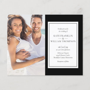 Papier Faire Invitation de Mariage Photo Classique Tout C