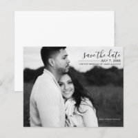Faire part de date de mariage minimaliste moderne