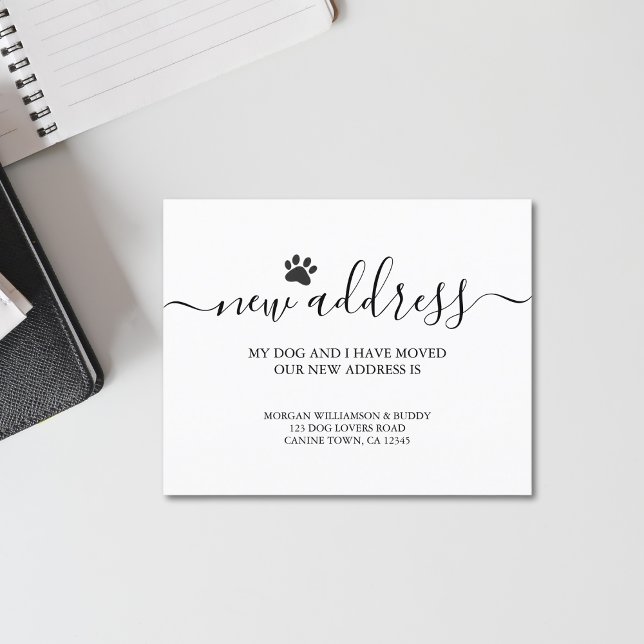 Papier Faire-part de déplacement de chien (Créateur téléchargé)
