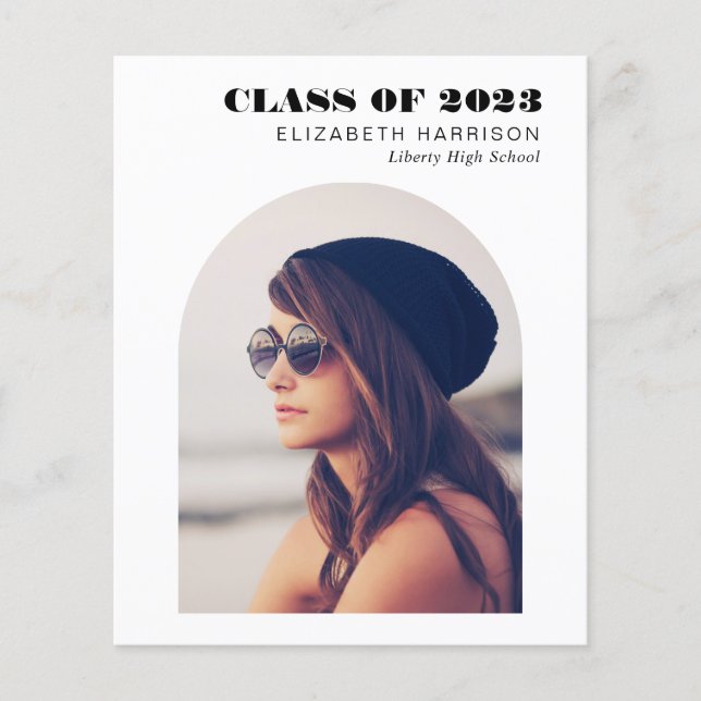 Papier Faire-part de graduation de l'arc budgétaire (Devant)