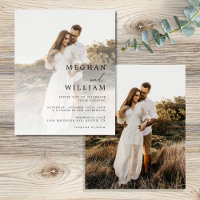 Faire-part de mariage Budget photo de script moder