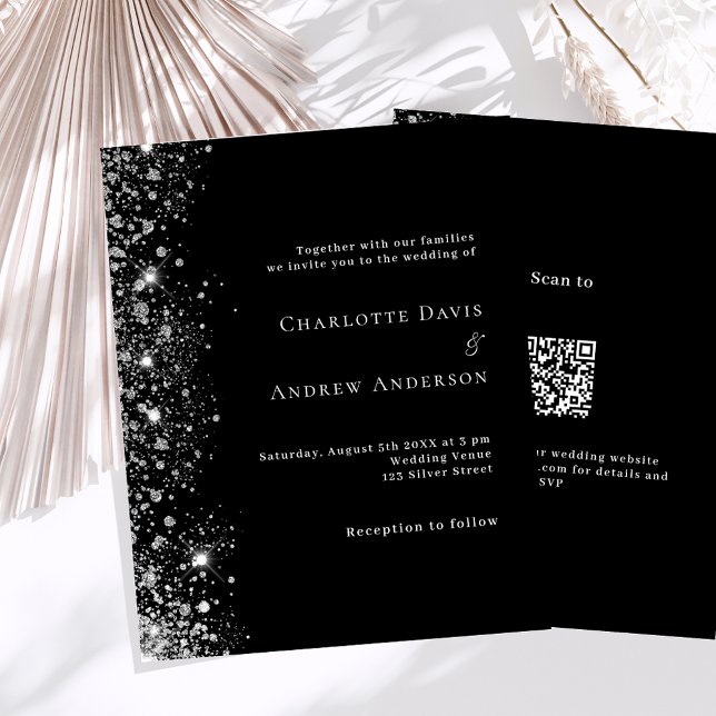 Papier Faire-part de mariage budgétaire RSVP en argent no (Créateur téléchargé)