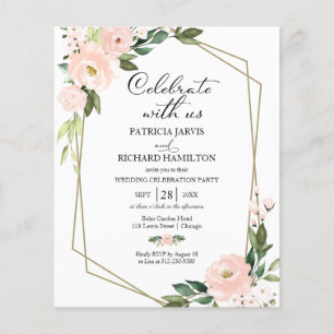 Papier Faire-part de mariage casual à budget maîtrisé ave