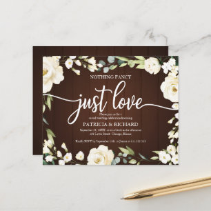 Papier Faire-Part de Mariage Économique Sans Chichi Flora
